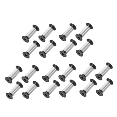 Alipis 5 Juegos Tornillo De Mango De Cocina Soporte Para Remaches Tornillo Fijador Del Mango Del Cuchillo Remache Para Manualidades Aleación De Acero Silver 4 Uds * 5
