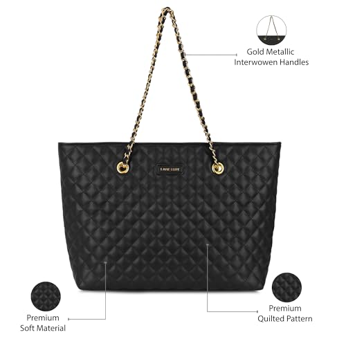 Image of Lavie Luxe Query Large Tote Bag for Women | Tote Bag for Work | Ladies purse | Stylish Shoulder Bag | Gift for Women