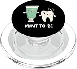 funny dental hygienist mint to be adorable tooth mouthwash popsockets popgrip per magsafe