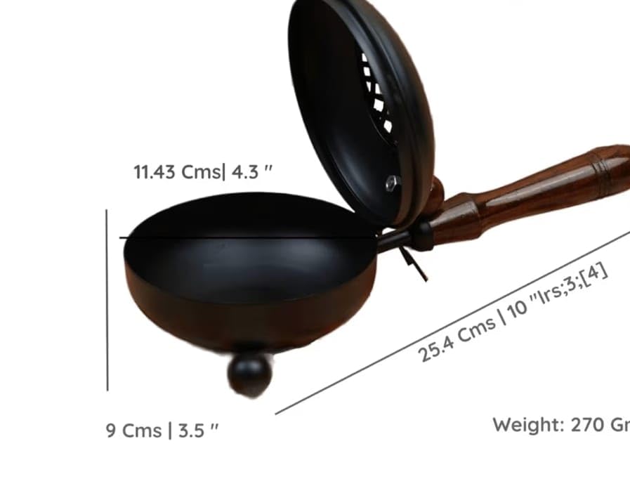 Image of Stylish Metal Dhoop Holder Incense Burner | Loban Dani | Dhoop Dani | Metal Loban Dhoop Dani | Dhoop Dani Stand | Burner for Home Office Temple Puja.