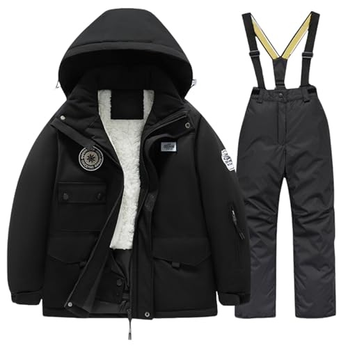 Betadog Toddler Girls Snowsuit Winter Clothes Baby Girl Down Jacket Kids Hooded Coat + Ski Pants Snow Outfits2