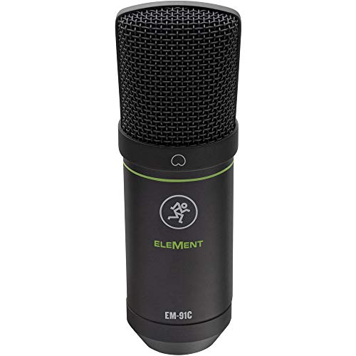 Mackie Em-91C Element Series Large-Diaphragm Condenser Microphone With Xlr Cable & Pop Filter Bundle #TOP2