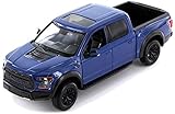  Motormax Ford F-150 Raptor blu Pick-Up 13° generazione dal 2014 versione 2017 1/27 1/24 modello auto con targa personalizzata