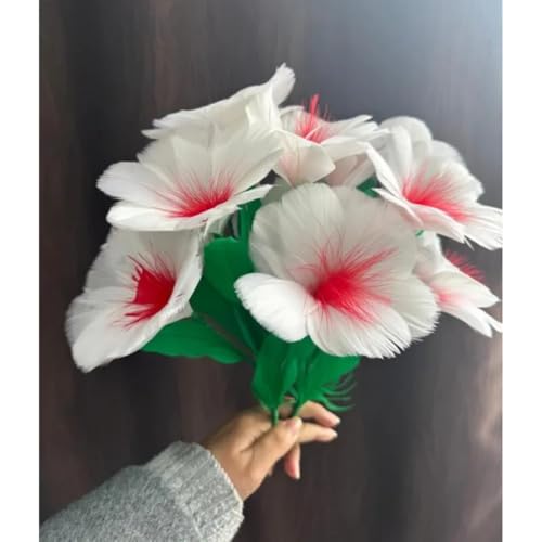 Accessoire de fleur de scène ZQION bouquet pliable blanc haut de gamme pour illusionniste