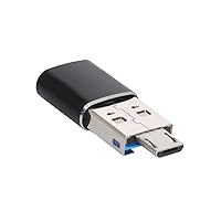 Vista 4 de CY Mini tamaño USB 3.0 a Micro SD SDXC lector de tarjetas TF con micro USB 5pin OTG adaptador para tableta / teléfono celular