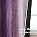 Estelar Textiler Purple and Greyish White Ombre Blackout Curtains 84 Inches Long, Full Room Darkening Grommet Curtains for Bedroom, Thermal Insulated Blackout Drapes for Living Room, 52Wx84L, 2 Panels
