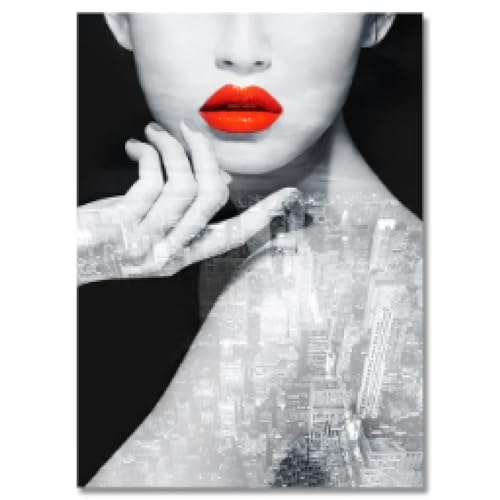 Poster maquillage chic pour dressing tendance et décoration murale salon esthétique canvas