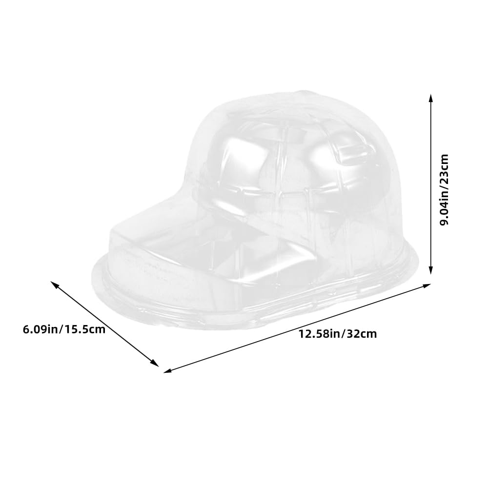 INOOMP Organizador de Gorras de Béisbol 6 Unidades Pp Antideformación | Expositor para Tiendas y Vitrinas, Incluye Cajas Colgantes Transparentes, para Gorras Curvas, Diseño Simple