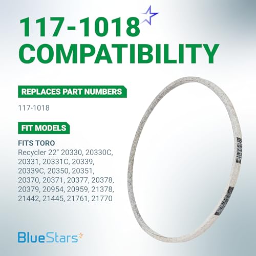 Image of BlueStars 117-1018 Drive Belt | Aramid Cord | 3 /8 inch x 32.3 inch