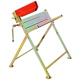 Saw Horse with Chainsaw Holder, Steel Log Saw Horse, Folding Wood Cutting Stand, Collapsible Log Heavy Duty Sawhorse for Log Cutting Firewood Cutting, Log Holder for Chainsaw Cutting