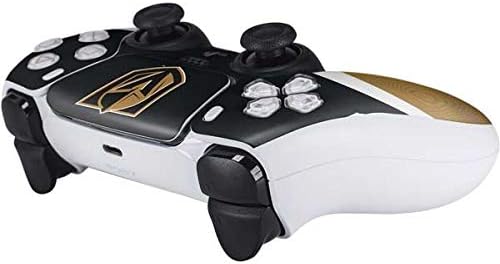 Skinit Decal Gaming Skin Compatible with PS5 Controller - Officially Licensed NHL Vegas Golden Knights Jersey Design