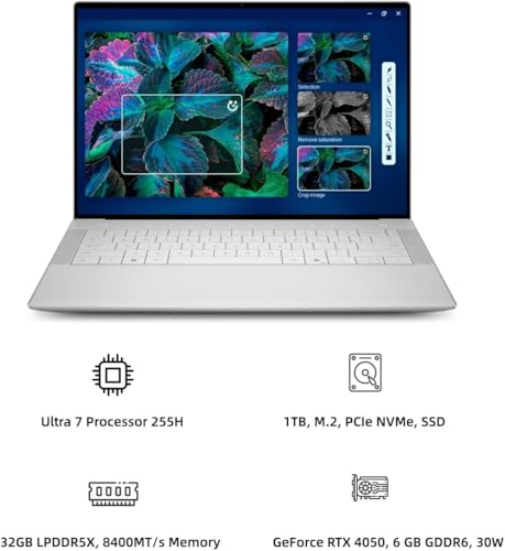 Image of NewDe.l.l 14 Premium (XPS14 2025) High Performance Laptop 14.5 inch 2K Display Ultra 7 Processor 255H 32GB RAM 1TB SSD Geforce RTX 4050 Graphics Backlit RGB IR Cam WiFi 7 Fingerprint Win 11Pro Graphite