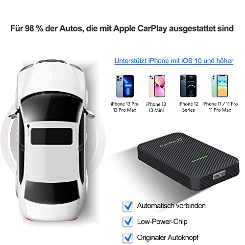 CarlinKit 3.0 draadloze carplay-adapter, geschikt voor auto's met car play-functie, voor VW, Volvo, Renault, Ford, Opel, Audi, Citroën, Kia, Porsche upgrade draadloze carplay, ondersteunt online firmware-update - Image 6