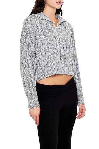 Forever 21 Women's Ribbed Half-Zip Sweater4