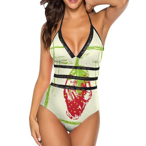 Maillot de bain une pièce femme monokini costume natation bikini set