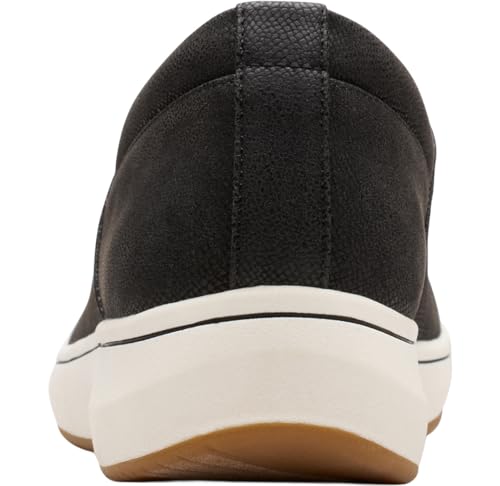 Clarks Clarks Women's BreezeSky Ria CloudSteppers Loafer, Black/White Textile, 9