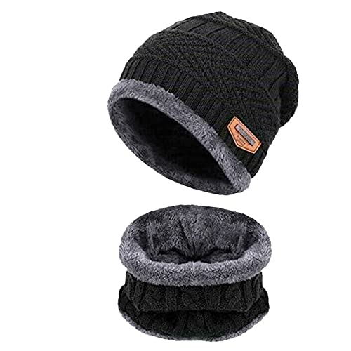 BSITSSS Invierno Gorras de Hombre con Braga Cuello Hombre Conjuntos, Gorra Gorro Invierno Hombre...