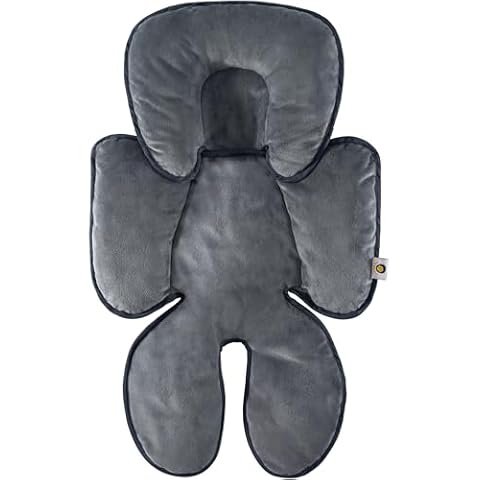 Deppon Infant Car Seat Insert, Baby Carseat Head Body Support for Newborn Girls Boys, 2-in-1 Reversible Extra Soft Baby Car Seat Cushion for Carseats, Strollers, Bouncer Swing, Blue Opal Cover