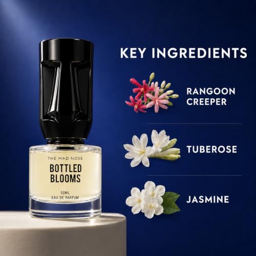 Image of Bottled Blooms EDP 50ml | Long Lasting Jasmine Perfume for Women | Floral Luxury Fragrance | 20% Concentrate | Gift for Women