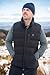 InoKraft Men Heated Vest with Battery Pack, Lightweight Quilted Vest (Charger Cable Included), Black, XL