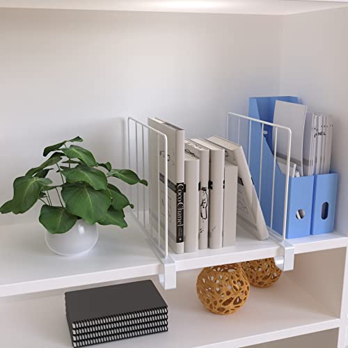 Btsd-Home 6 Pack Shelf Dividers For Organization And Storage Metal Closet Dividers For Wooden Shelves In Cabinet Kitchen Bedroom And Office #TOP1