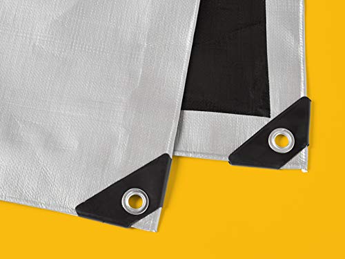 image for AmazonCommercial Multi Purpose Waterproof Poly Tarp Cover, 6 X 8 FT, 1