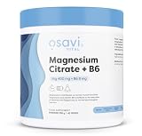 Osavi - Magnesiumcitrat + Vitamin B6 | Mit Aquamin Mg™ & aktiviertem Vitamin B6 - Pulver zur Unterstützung von Muskelfunktion & Nervenbalance | 250g