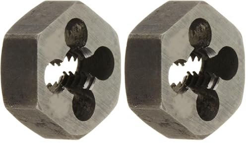 Image of Drill America m6 X 1.25 Carbon Steel Hex Rethreading Die, DWT Series (Pack of 2)