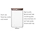 Newerlives Air Tight Storage Jar, Glass Storage Tank with a Natural Bamboo Lid, 450 ML, 650 ML, 950 ML (Bamboo, 650ML)