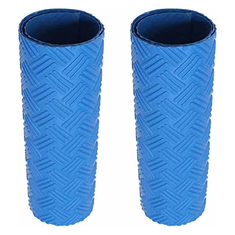 2Pcs Swimming Pool Ladder Mat Protective Swimming Pool Ladder Mat Linerthickened Blue Non-Slip,9 X 35 Inches/23 * 90CM Cover