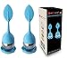 HelpCuisine infusor de te/infusionador/colador te/filtro te/infusores de te, Infusor en forma de hoja de Té hecho de silicona 100% alimentaria libre de BPA, juegos de 2 infusores(azul)