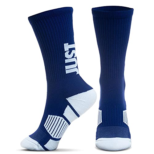 ChalkTalkSPORTS Hockey Performance Crew Socks - Just Hockey - Mid-Calf Socks - Blue - Youth - Thumbnail 4