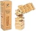 Produktbild pandoo Wackelturm aus Bambus | Geschicklichkeitspiel, Familienspiel, Gesellschaftsspiel für Erwachsene und Kinder | Plastikfrei | Holz-Spiel | Super als Geschenk geeignet