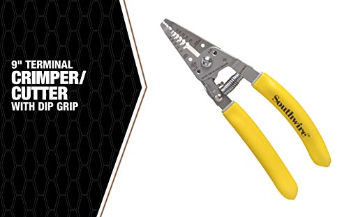 Southwire - 58278040 S1018Sol Wire Stripper And Cutter For Stranded And Solid Copper Wire, Strips 10-18 Awg Solid, Strips 12-20 Awg Stranded, Features Wire Bending Hole & Screw Shearing Holes #TOP5