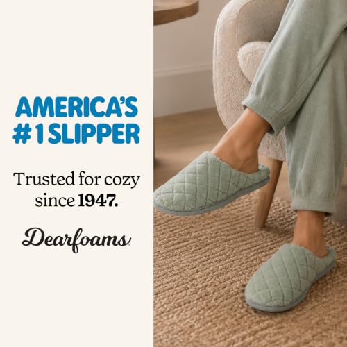 Image of Leslie Terry Clog House Shoes with Memory Foam, Indoor Slippers with Wide Widths
