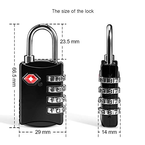 2 x Lucchetto Valigia, 2 x Tag Bagaglio Pelle