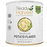 Ready Harvest Dehydrated Food - Potato Flakes | Emergency Food | Instant Mashed Potatoes | #10 Can | 30-Year Shelf Life | Cans Filled to the Top