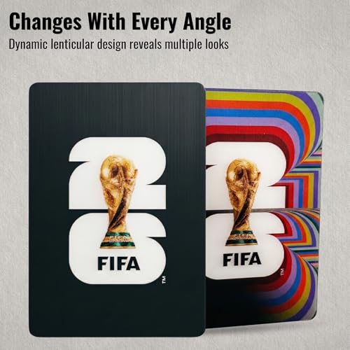 Imán lenticular oficial Copa Mundial FIFA 2026 3.5 x 2.5 pulg miniatura 3