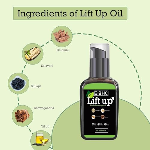 EIBHC Lift up Oil For Massage | Massage Oil For Men | 100% Pure & Natural - (100 Ml)