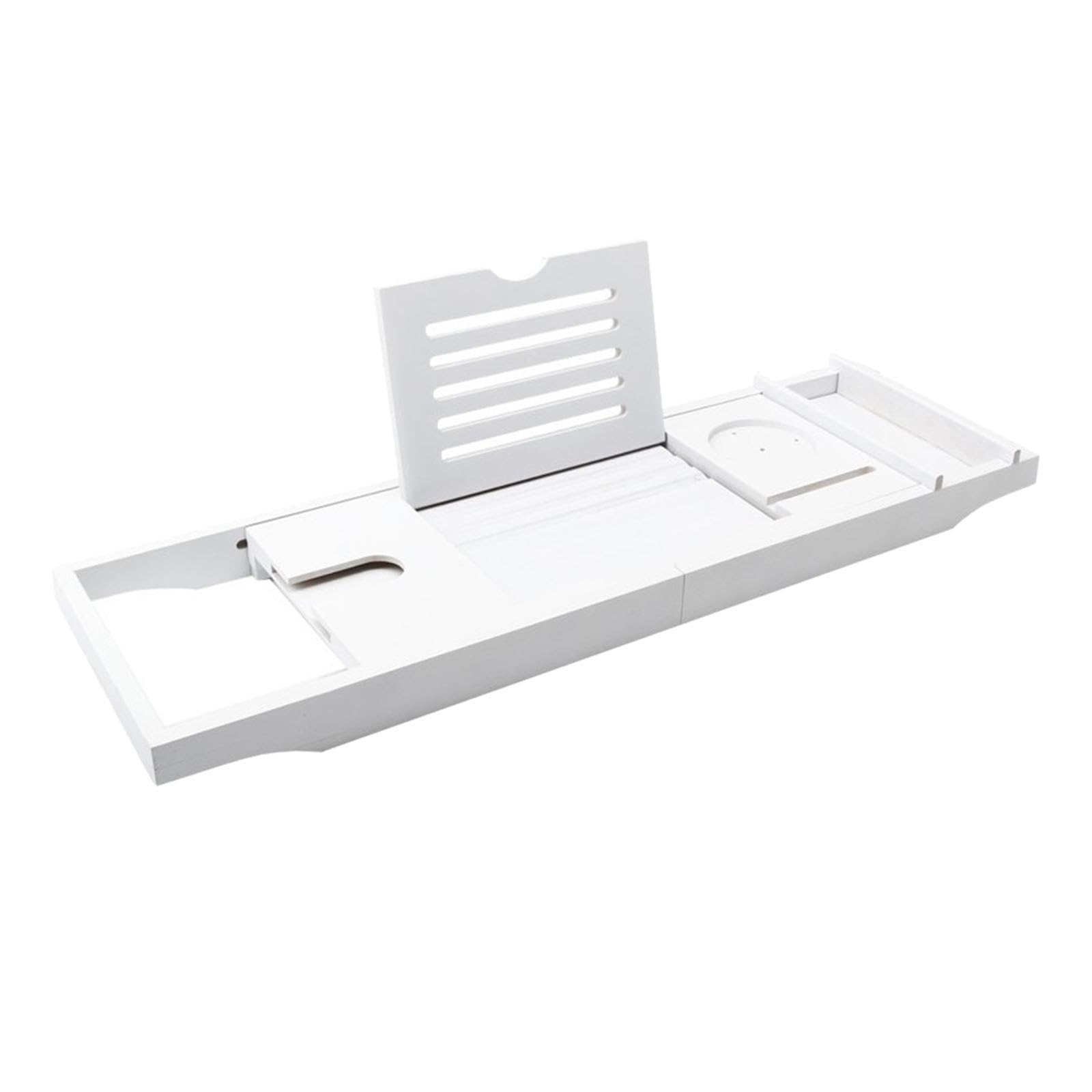 TUXCAXI Bamboo Bathtub Tray With Innovative Adjustable Length For Relaxation While Enjoying Bath Tablet Holder Bathtub Tray Tablet Holder Organizer Rack