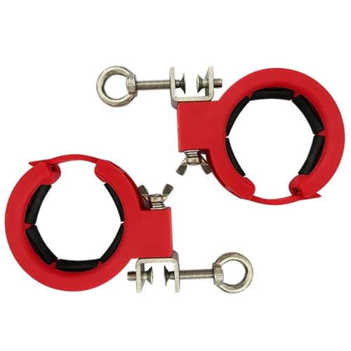 VGongTech Cable Pulley Bracket Cable Wire Threading Pulley Rotation Traction Bracket Wiring and Routing Tools Red x2