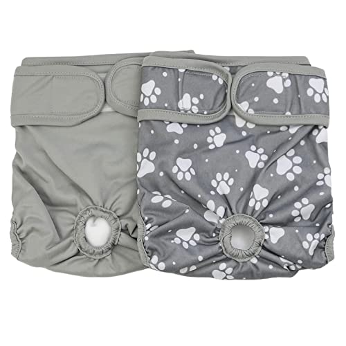 Image of Nappies for Pets Washable Female Dog Diapers(7 Pack), Comfort Reusable Doggy Diapers(Style B, M)