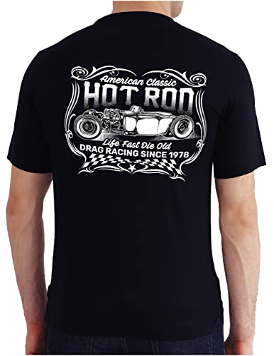 T-Shirt Hot Rod OM3 vêtement homme idéal pour rassemblement de voitures classic USA