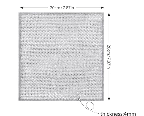 Image of PRANT Non-Scratch Dish Wash Cloth (Pack of 20), Steel Wire Dishwashing Rags for Wet and Dry Stainless Steel Scrubber Non-Scratch Wire Dishcloth for Washing Dishes Sinks Counters (20)