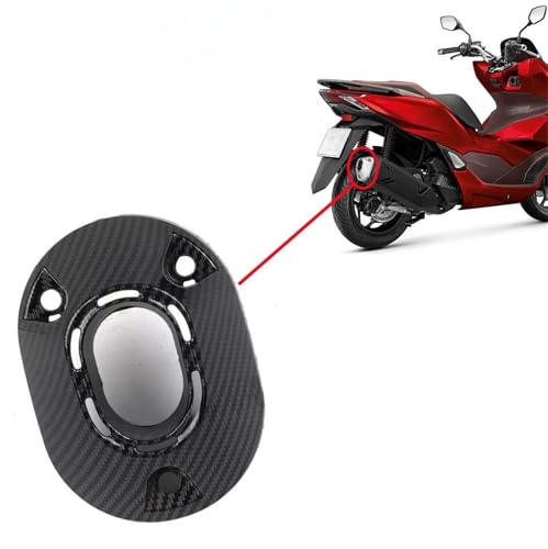 Abrazadera escape y protector carbono Honda Click 160 contra calor 4