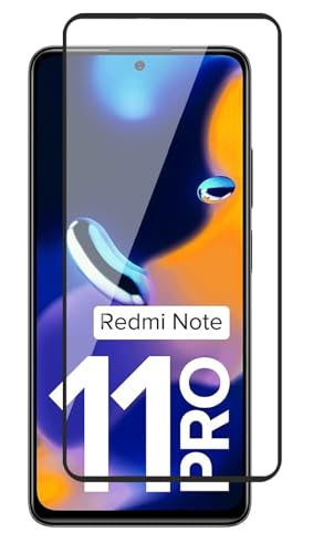 Image of HD Tempered Glass Screen Protector Compatible For Redmi Note 11 Pro, Note 11 Pro Plus With Edge To Edge Coverage And Easy Installation Kit