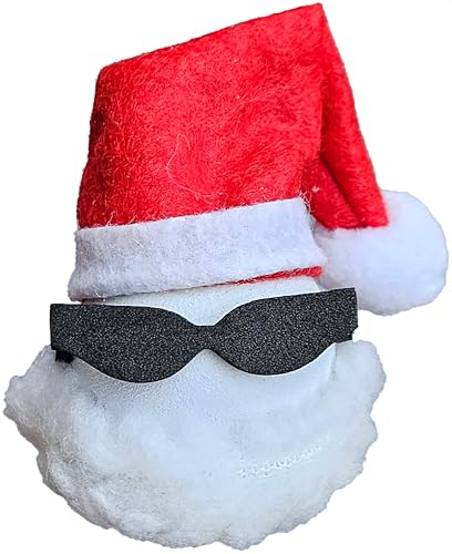 Coolballs Cool Santa w/Sunglasses Antenna Topper Car Accessory - Fits Thin Style Antenna