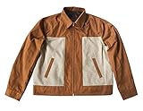 Lucasini 1950s Two Tone Blouson Ricky Gab Style jacket Rockabilly RnR Rockin 50s (S, Muddy)