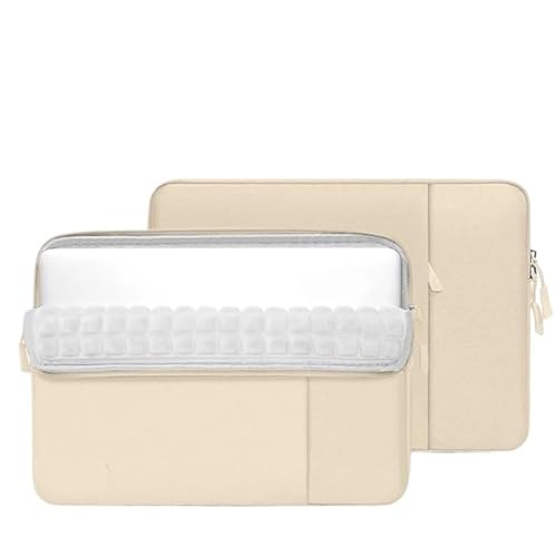 [ULSTUVWXY] ���b�v�g�b�v�X���[�u�o�b�O �Ή�Apple MacBook Pro 14 / 16�C���`�ɓK�����I�[�����E���h�G�A�o�b�O�ϏՌ��ی�J�o�[(Beige,MacBook Pro 14)