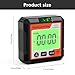 WSRRDRECVHi Magnetic Digital Inclinometer,Digital Angle Finder with Bubble Level,Angle Meter Table Saw Inclinometer Protractor,Magnetic Level Box,Woodworking Measurement Tool